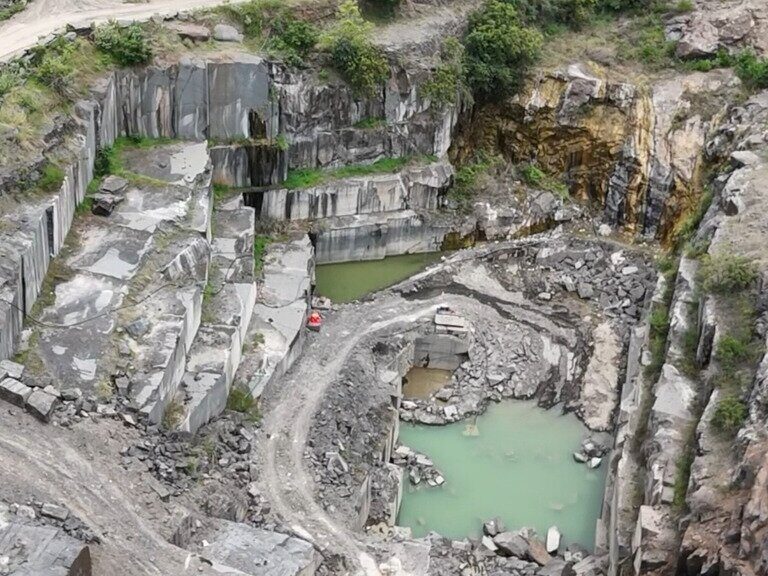 Granite quarry at Angel Stones manufacturing facility, Elberton Georgia
